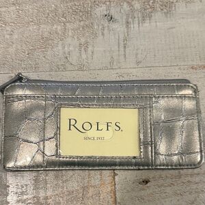 Rolfs Metallic Silver Wallet